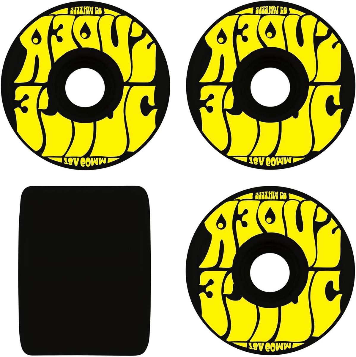 Skateboard Wielen Onderdelen Set Straat Skaten Chip-resistent Vorm 60mm