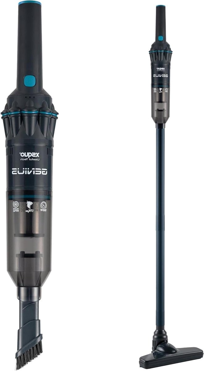 Handstofzuiger - Draadloze stofzuiger - Snel schoonmaken - Krachtige zuigkracht - 180 Watt - Zwart