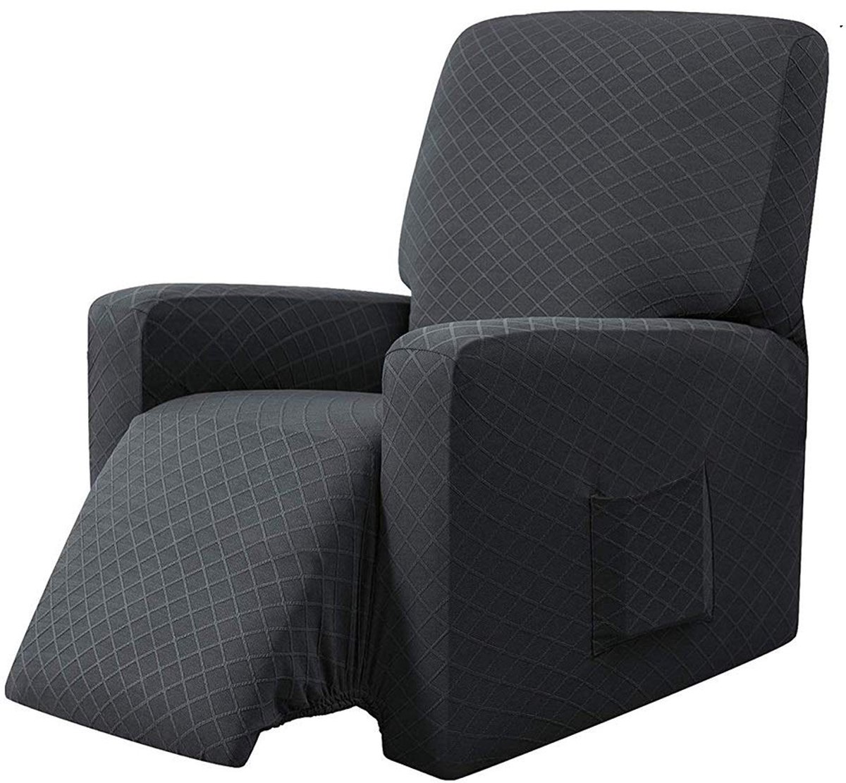 EBETA fauteuil-overtrek fauteuil, stretchhoes voor relaxfauteuil Compleet, beschermhoes van elastische stoel oorfauteuil （Grijs）