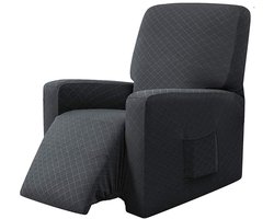 EBETA fauteuil-overtrek fauteuil, stretchhoes voor relaxfauteuil Compleet, beschermhoes van elastische stoel oorfauteuil （Grijs）