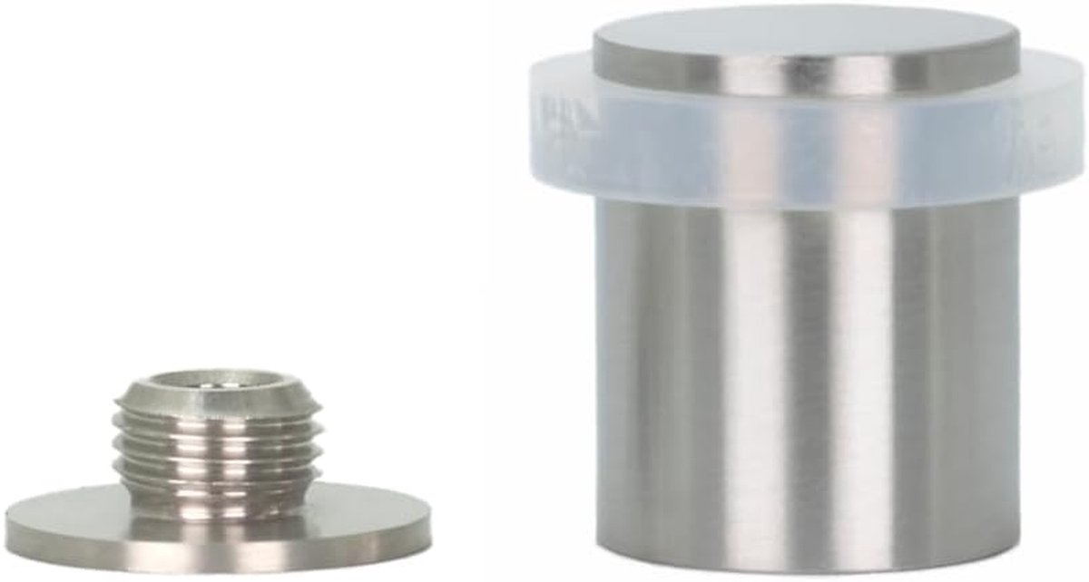 Deurstopper - Vloerstopper Muurbeschermer - Muren Beschermen - Roestvrij Staal AISI 304 - 24 x 30 mm - Mat