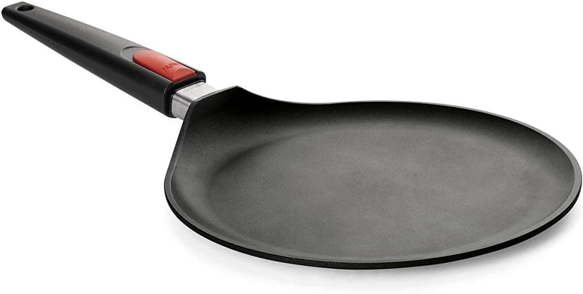 Crêpespan - Pannenkoekenpan Koekenpan - Pannenkoeken Bakken - Afneembare Steel - Ø 26 cm - Zwart