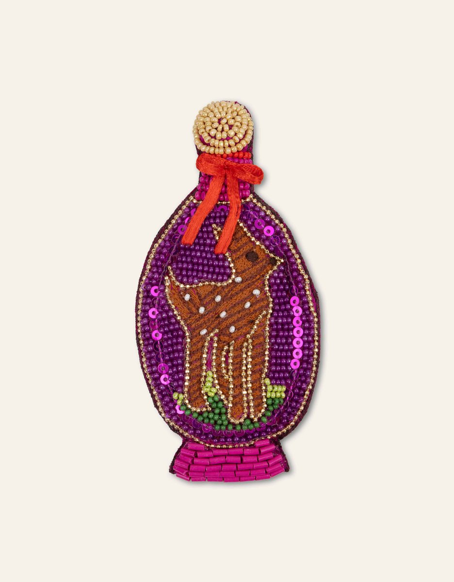 Oilily Deer Broche - Bruin - One size