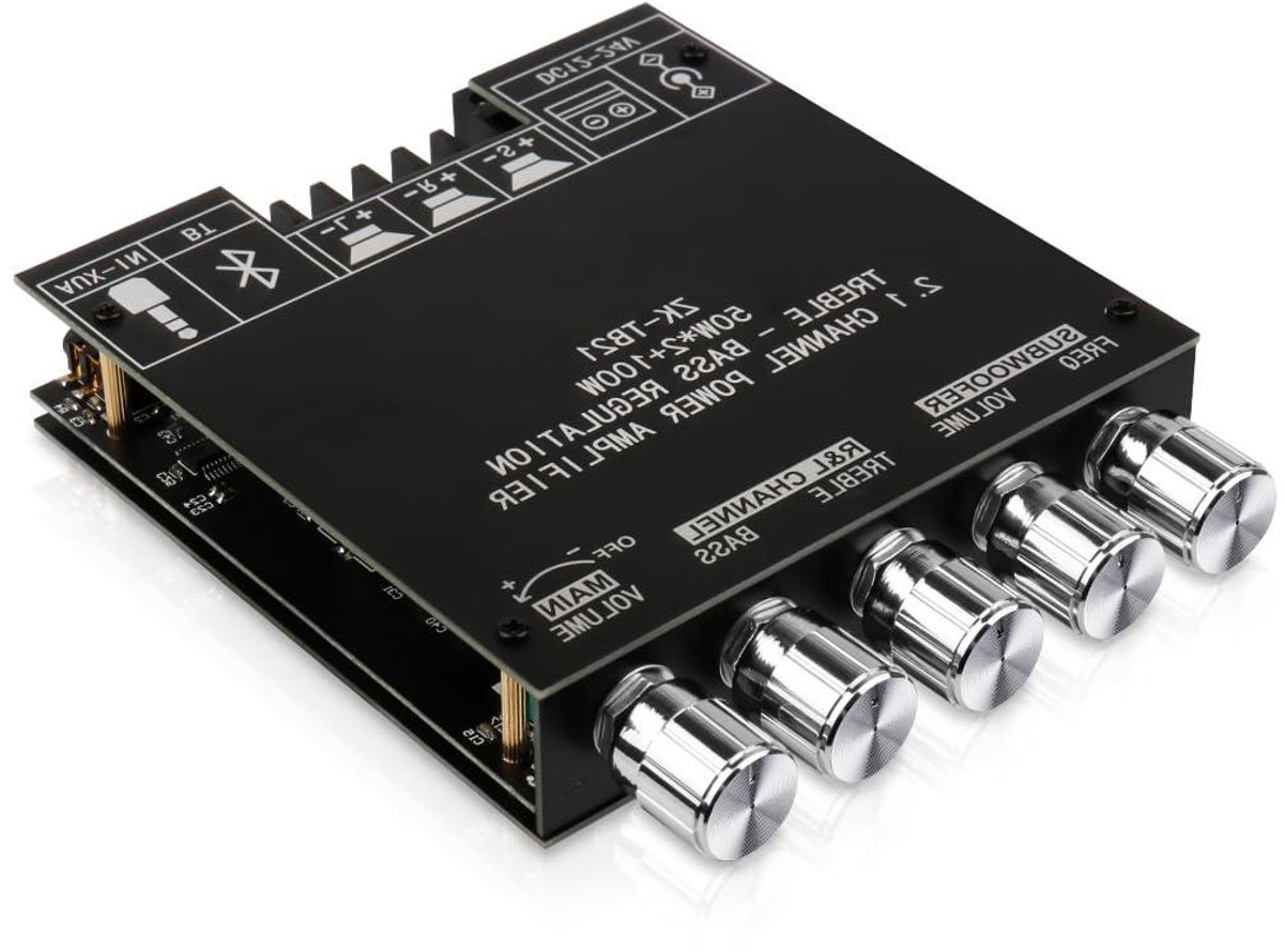 Audio Versterker Board - Bluetooth Module - Muziek Streamen - Dubbele Microfoon Systeem - 2K Resolutie - Zwart