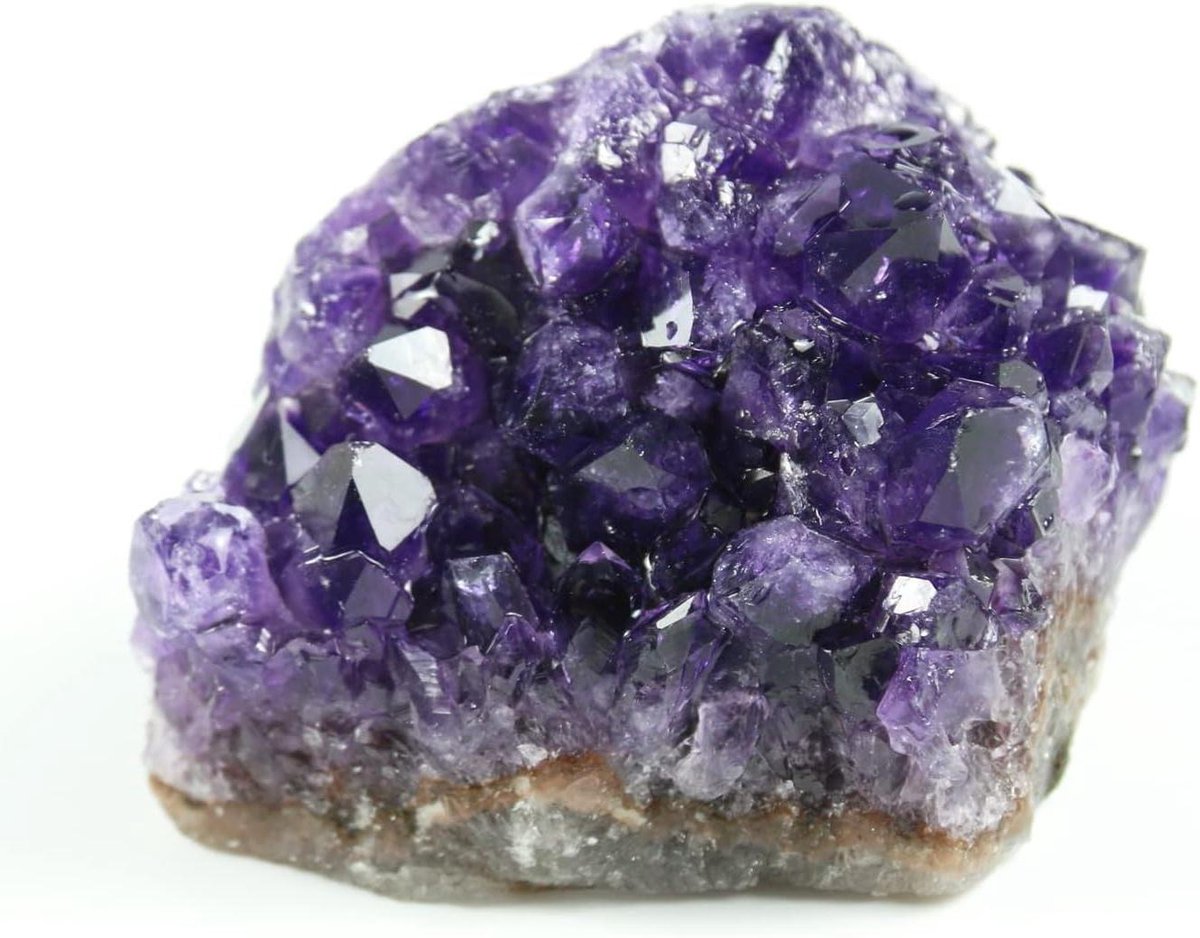 Amethistkristallen - Ruwe Kristallen - Meditatie en Decoratie - Natuurlijke Unieke Vorm - 0.2 lb - Paars