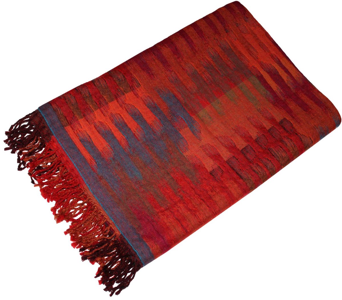 Wollen deken uitvoerig jacquard geweven paisley patroon pluizig zachte deken 100% wol woondeken bankdeken woondeken 96208