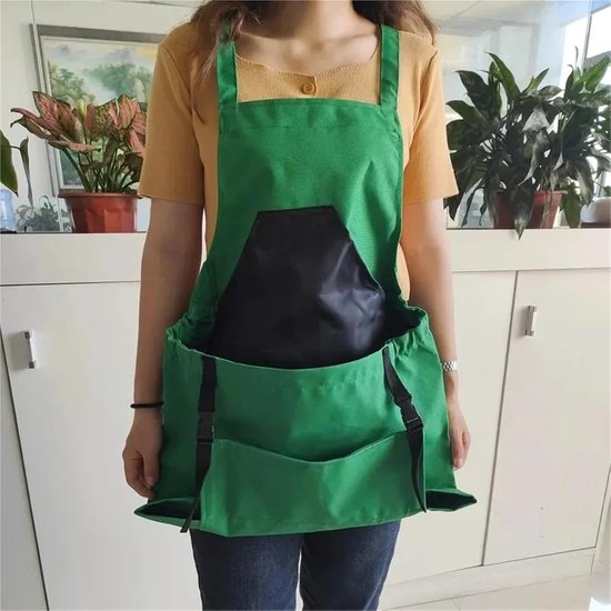 Tuin Schort - Oogst Rugzak - Plukken Fruit - Grote Pocket - Niet gespecificeerd - Groen — afbeelding 4