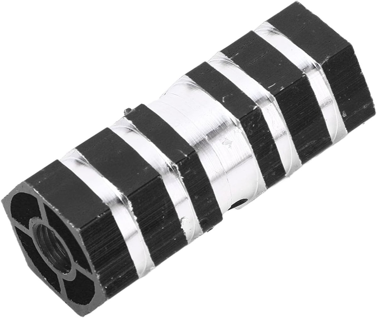Fietspedalen As Voetsteunen - Haringen Achtervoetpedalen - Mountainbiken Woon-werkverkeer - Antislip Hol Ontwerp - 6CM - Zwart