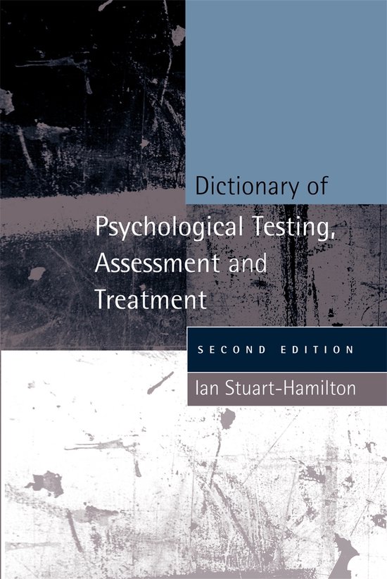 Dictionary of Psychological Testing, Assessment and Treatmen ... - cover