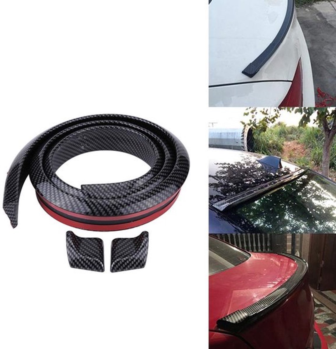 Solidchoice - Dailygoody - Achterklep Spoiler - Carbon Fiber - 1.5 Meter - Zacht