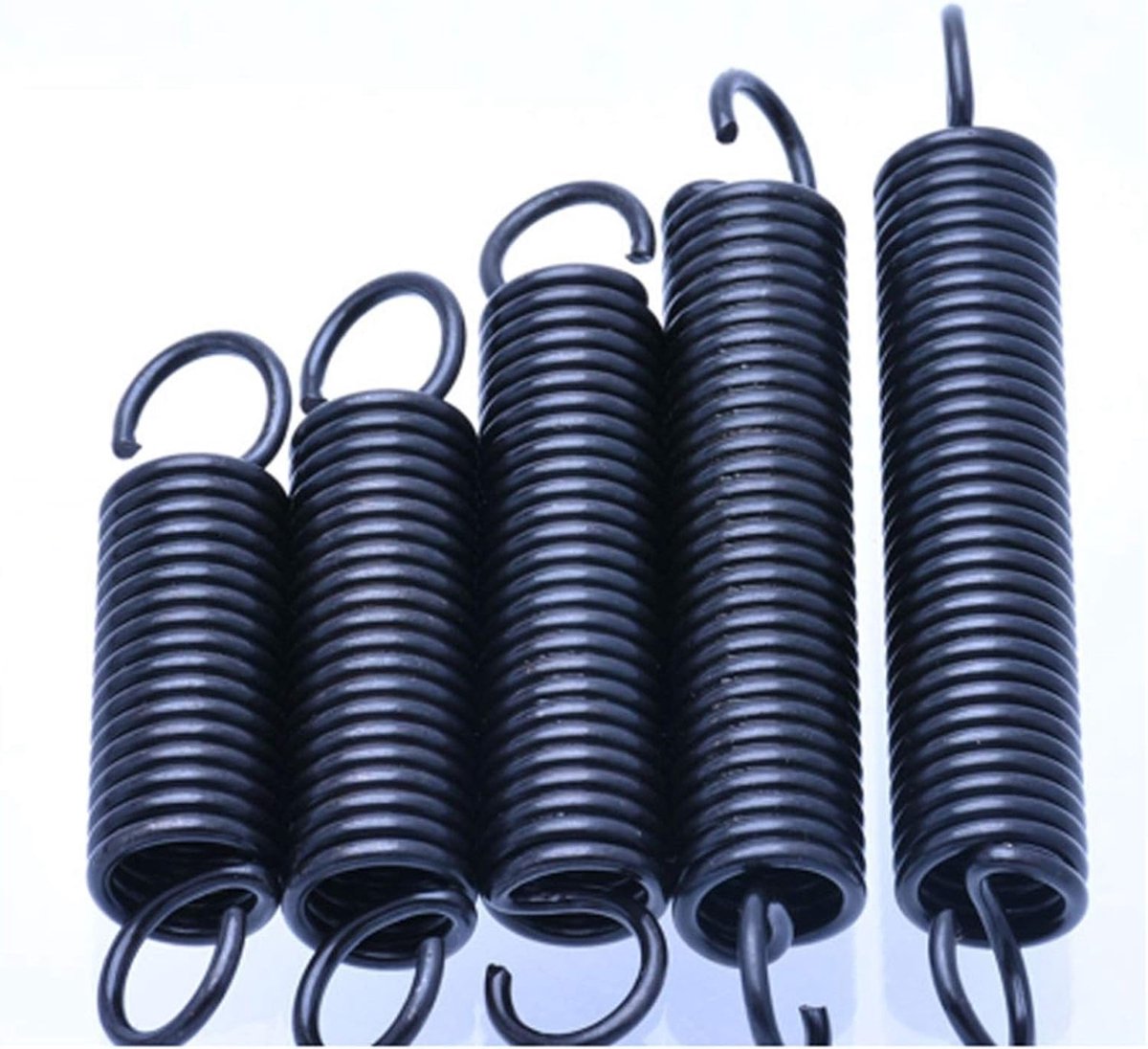 Spanveren Set - Trekveren Dubbele Haak - Reparatie Projecten - Verenstaal Kwaliteit - 1.5x11x150mm - Metaal