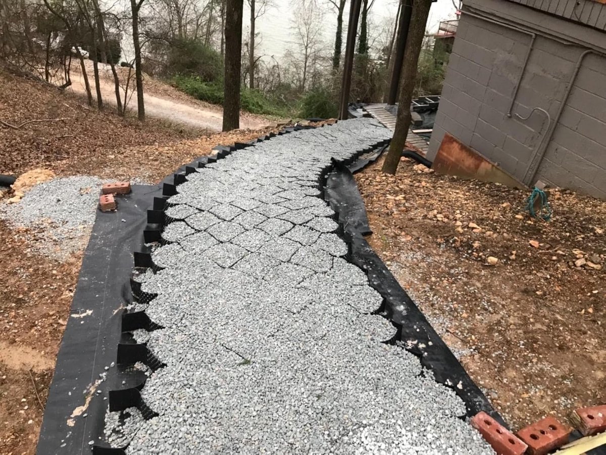 Grind Stabilisatie Rooster - Bodemversteviging Ondergrond - Oprit Aanleggen - Permeabel Drainage Systeem - 5cm Hoog - Zwart