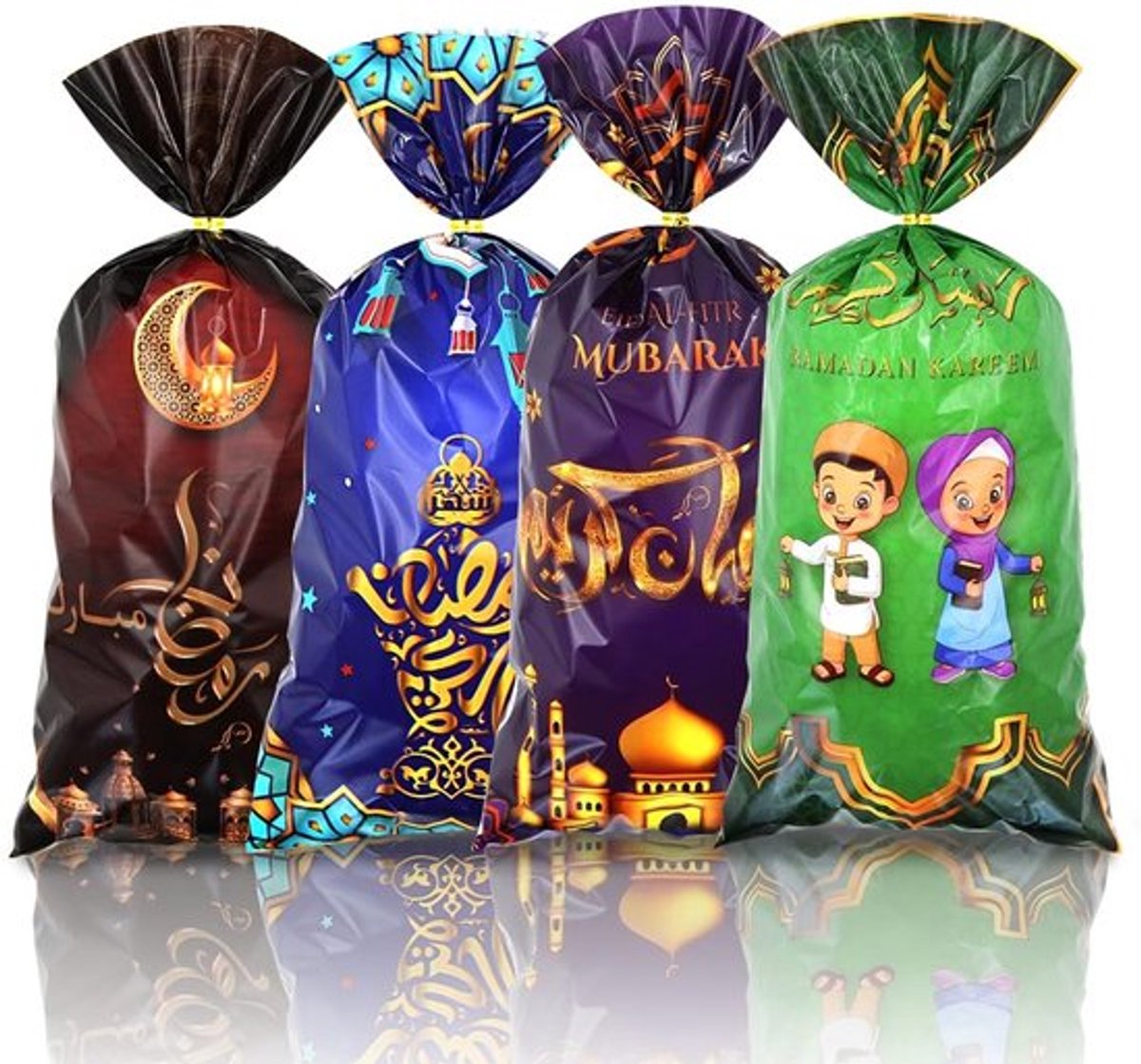 100 stukken moskeegeprintte eid bagjes