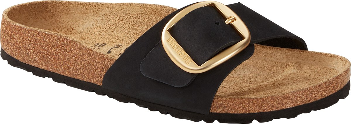 Birkenstock Madrid Big Buckle Slippers – Dames 4061417926020 Zwart