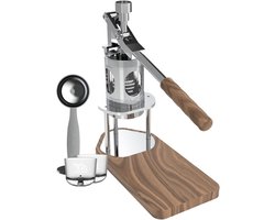 Handmatige Espressomachine - Draagbare Koffiemaker - Espresso Zetten - Instelbare Druk - 250 mm - Zilver
