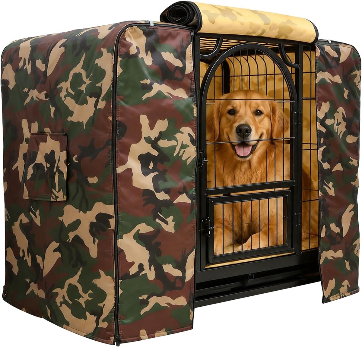 Hondenbench Hoes - Bench Cover - Privacy Creëren - Waterdicht Winddicht - Diverse Maten - Camouflage