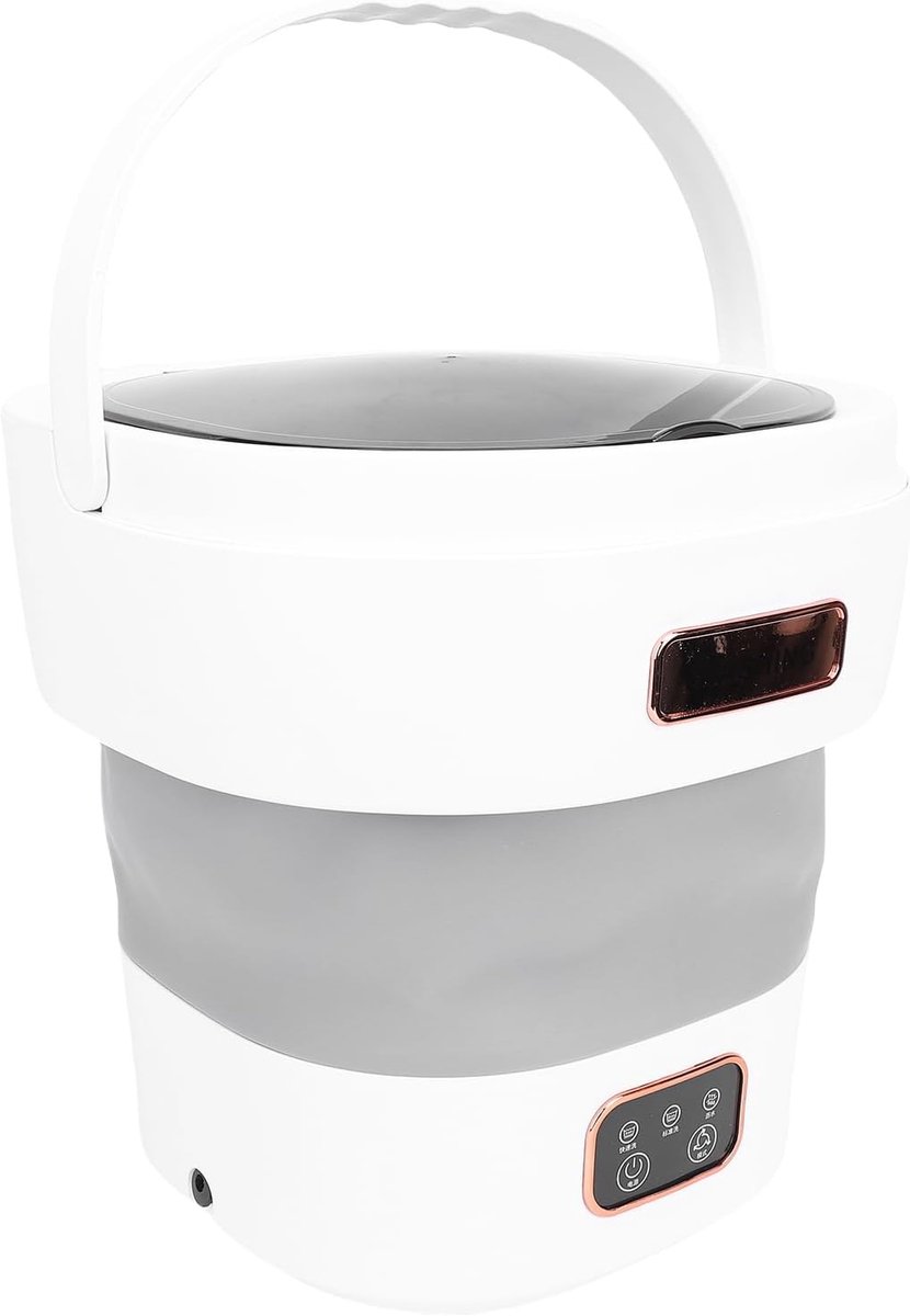 Draagbare Wasmachine Opvouwbare Mini Washer Appartement en Reizen Energiezuinig en Stil 12L Capaciteit Wit