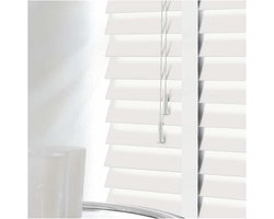 Houten Jaloezieën - Raambekleding - Privacy Creëren - Lichtregulerend - 110x250 cm - Wit
