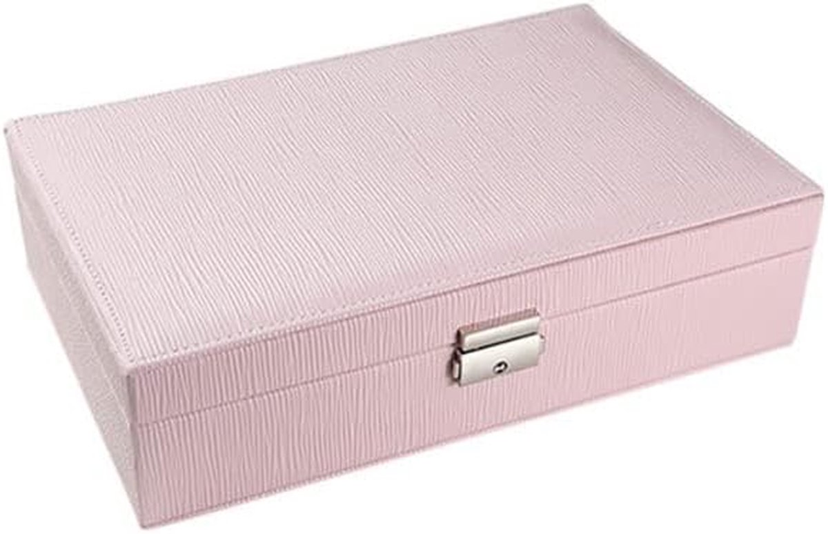 Sieradendoos - Opbergbox - Juwelen Opbergen - Zachte Voering - 28 cm - Zwart