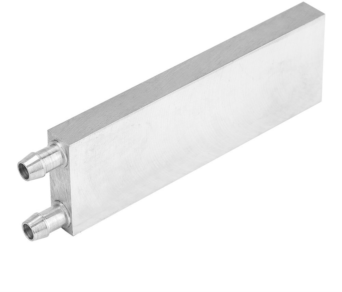 Aluminium Koelblok - Waterkoeler PC - Stabiliteit Verbeteren - Dubbele U-vormige Waterweg - 40x40x12 mm - Aluminium