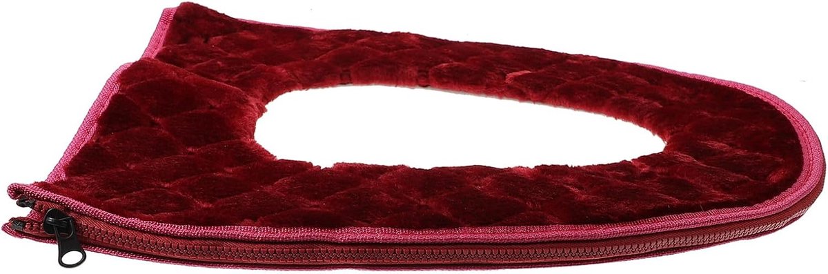 Toiletbril Kussen - Zitverwarmer - Extra Comfort - Met Rits - 43x37cm - Rood