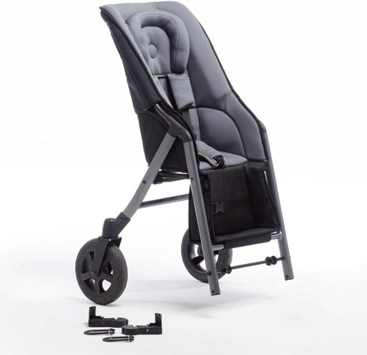 Kinderwagen Zitje - Extra Zitje - Dubbele Kinderen - Verstelbaar Ontwerp - 16 x 51 x 56 cm - Zwart Grijs