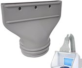 Afvoerslang Airco Klimaat - Koppelstuk Mobiele Airco Afvoerslang - Adapter voor uitlaatpijp van airconditioner - Airconditioning afvoerslang - Verlengstuk van de uitlaatpijp van de airconditioning - Geschikt voor Ø13-15cm - Grijs