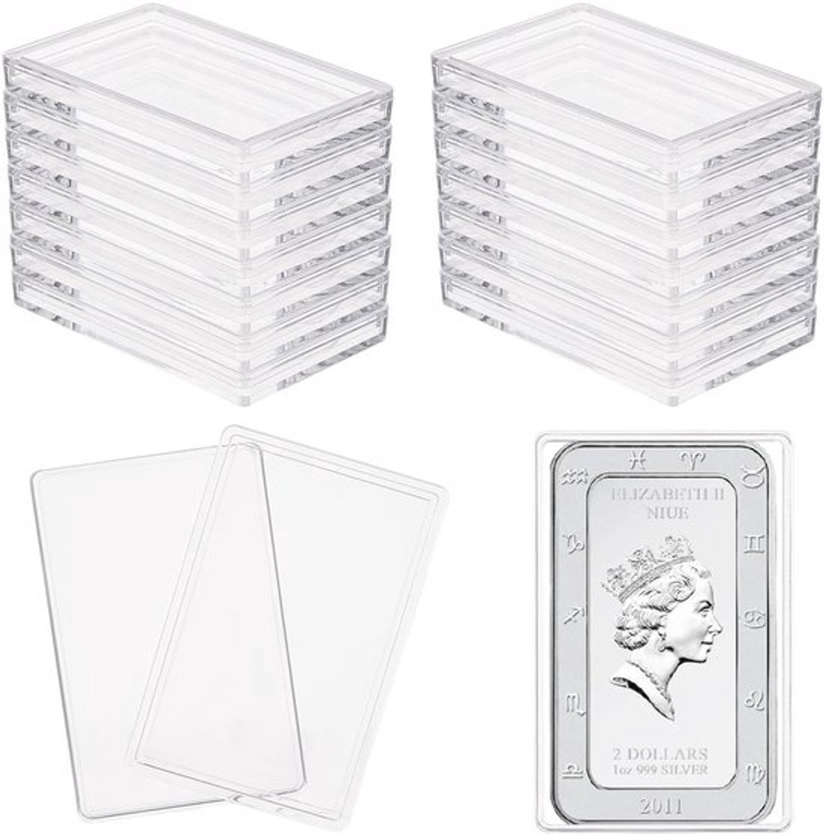 Solidchoice - Dailygoody - Zilveren Bar Case - Acryl Houder - 18 Compartimenten