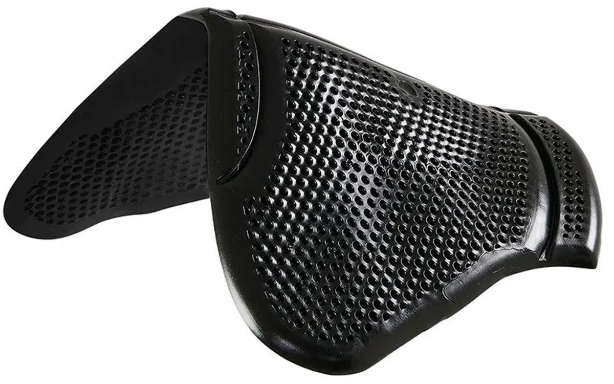 Acavallo Gel Ns Classic Shaped Front Riser Halve Pad Zwart