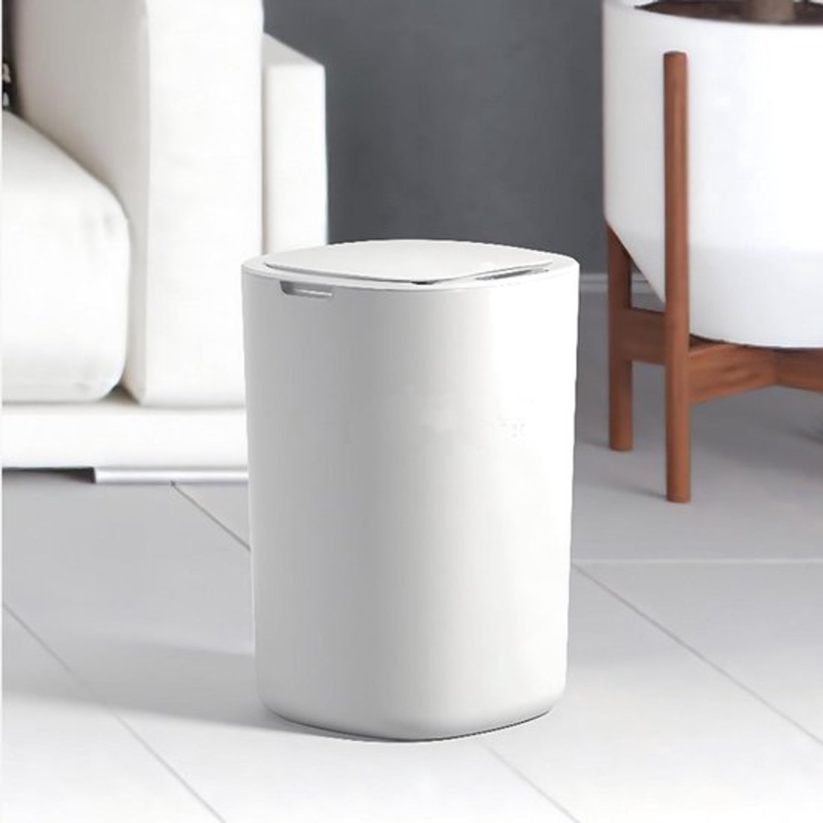 Wit automaat afvalbak Allecto Plus sensor 12 l