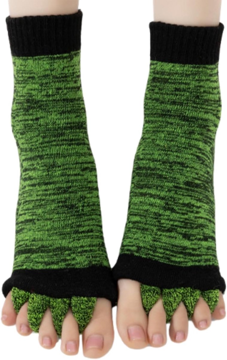 Sokken voor dames, antislip, teenloos, ademend, pilatessokken, ABS-stoppersokken, zonder tenen, yogasokken voor thuis, sport, workout