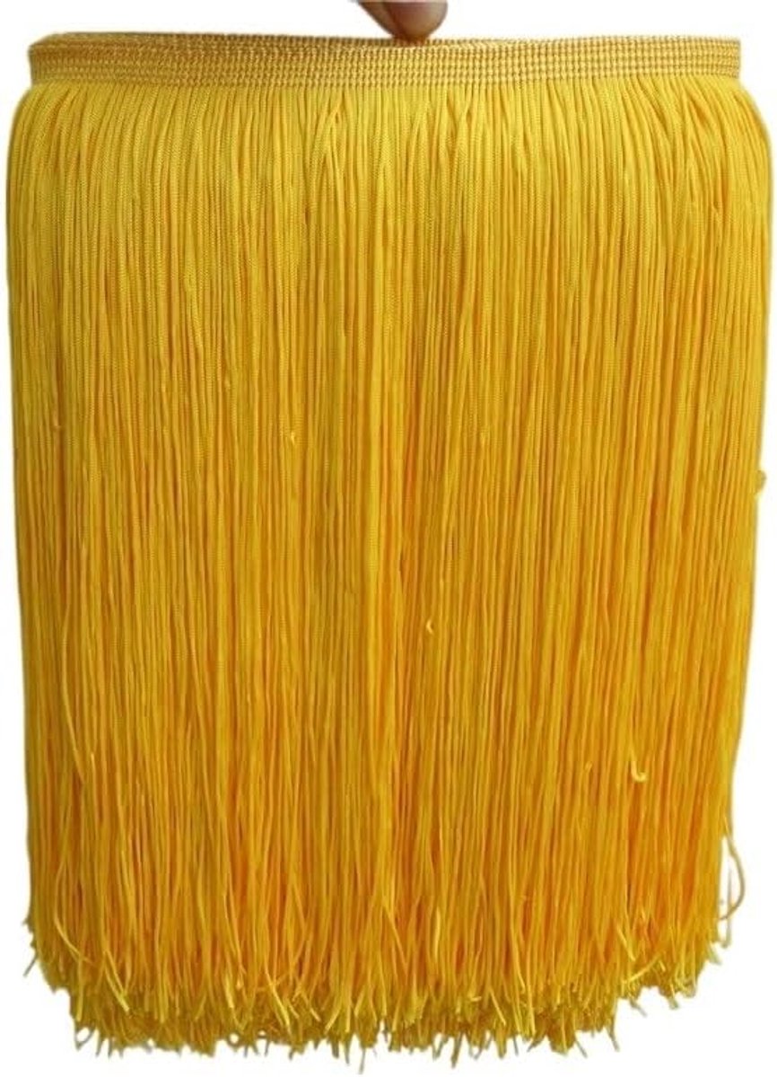 Trim, Kwastje Trim 10 Yard/lot 30 CM Lange Polyester Kwastje Afrikaanse Kant Franje Trim Voor Naai Latijnse Jurk Kledingaccessoires Lint (Goud, 10 yards)