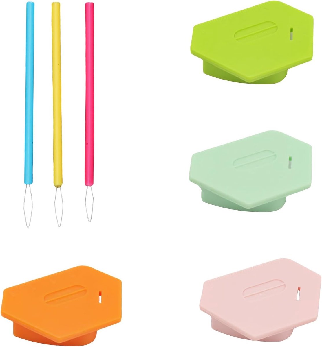 4 Stuks Magnetische Naadgeleiding, met Schaalverdeling | Magnetisch Zoomgereedschap, Veelhoekige Naadgeleiding, Naaimachine, met Inrijghulp voor Huishouden en Naaatelier