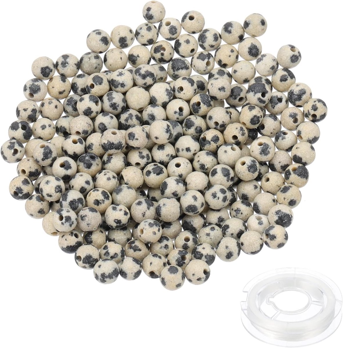 Kralen, 100 stuks ronde natuurlijke edelsteen kralen, gladde stenen kralen, jade tijgeroog, losse glaskralen voor armband, ketting, sieraden maken, doe-het-zelf, groen zwart