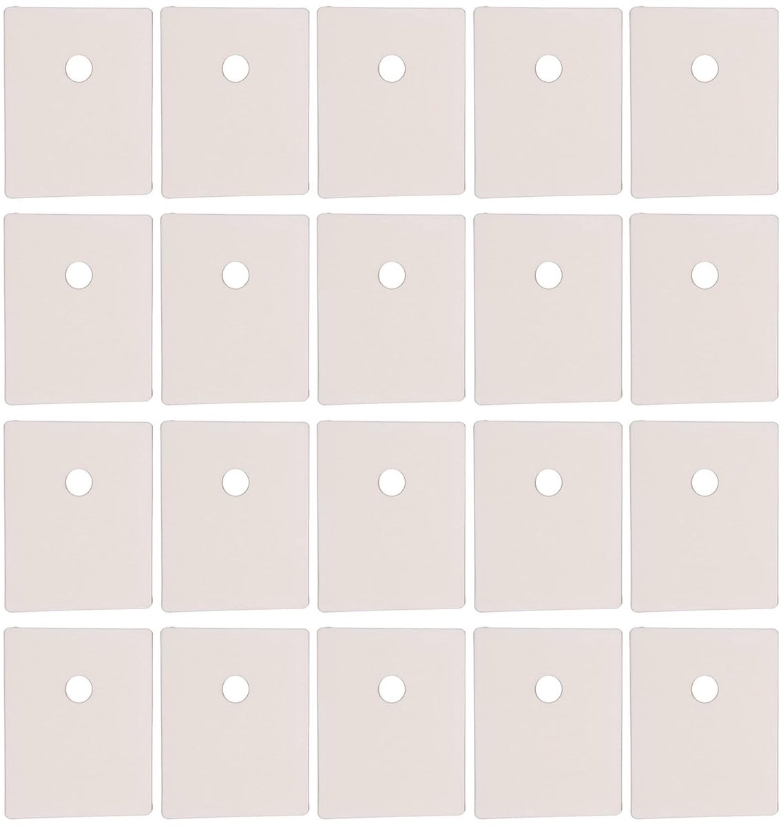 100 stuks Mica schijf isolatie pakking voor TO247/ TO3P / TO218 Transistor Diode, 20x25x0,12mm