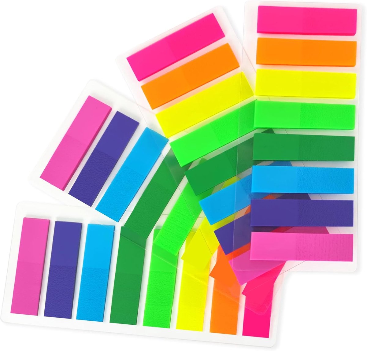 Zelfklevende Strips, Bladmarkers, Paginamarkers, Zijmarkers, Zelfklevend, Kleine Plakbriefjes, Zelfklevende Notitieblaadjes Voor Het Markeren En Markeren Van Pagina's, 8 Kleuren