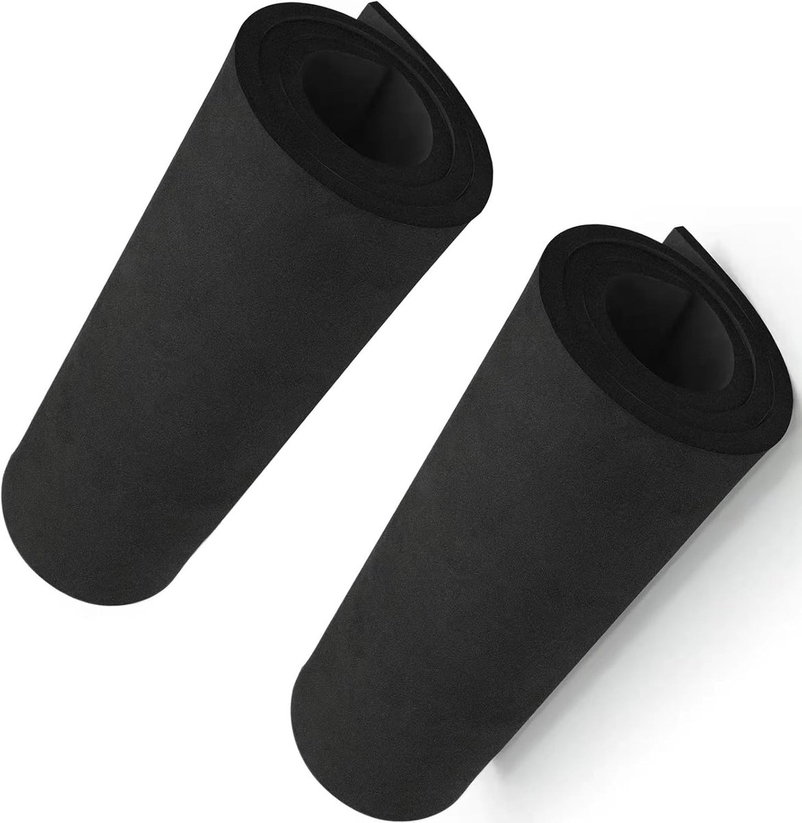Pakket van 2 zwarte Eva-schuim rollenspel rolvellen, premium Eva Craft Foam 6 mm dik, 35,3 x 124 cm, hoge dichtheid 86 kg / m3 voor rollenspelkostuum, handwerk, doe-het-zelf projecten van Mearcooh