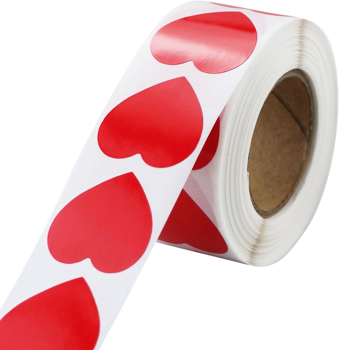 Stickers hartjes rood 25mm - zelfklevend - voor creatief gebruik - ideaal voor scrapbooking - SnelShoppen