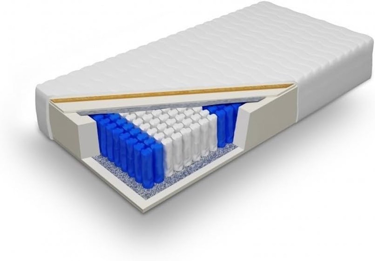7 Zone Pocketvering matras 24cm - 90x210