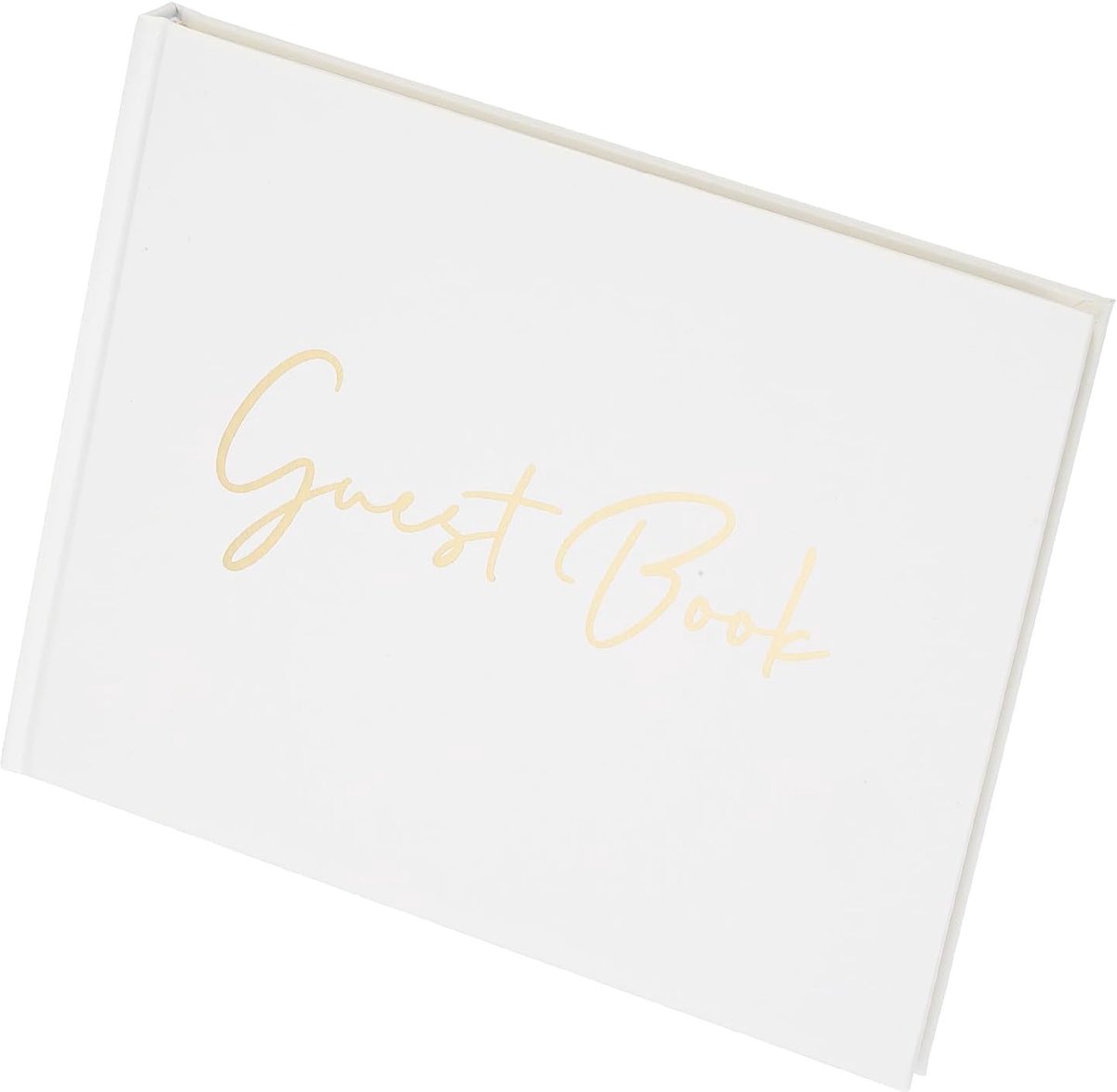Gastenboek, 100 pagina's bruiloft gast login boek receptie handtekening boek feestdecoraties benodigdheden voor verjaardag bruidsdouche, goud