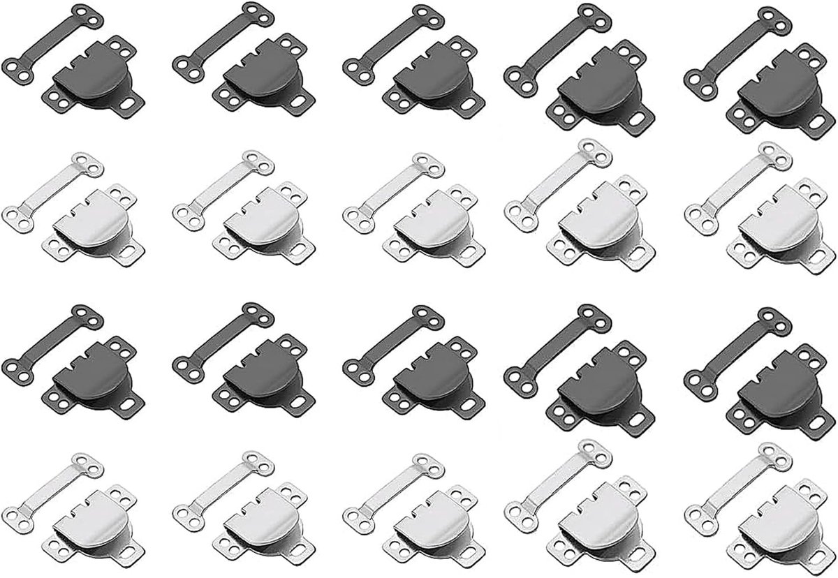 20 stuks naaihaken, broeksluiting, oogsluiting, haaksluiting, ophangogen, riemlussen, om aan te naaien, duurzaam, sterk, perfecte maat voor broeken, kleding, rokken en doe-het-zelvers