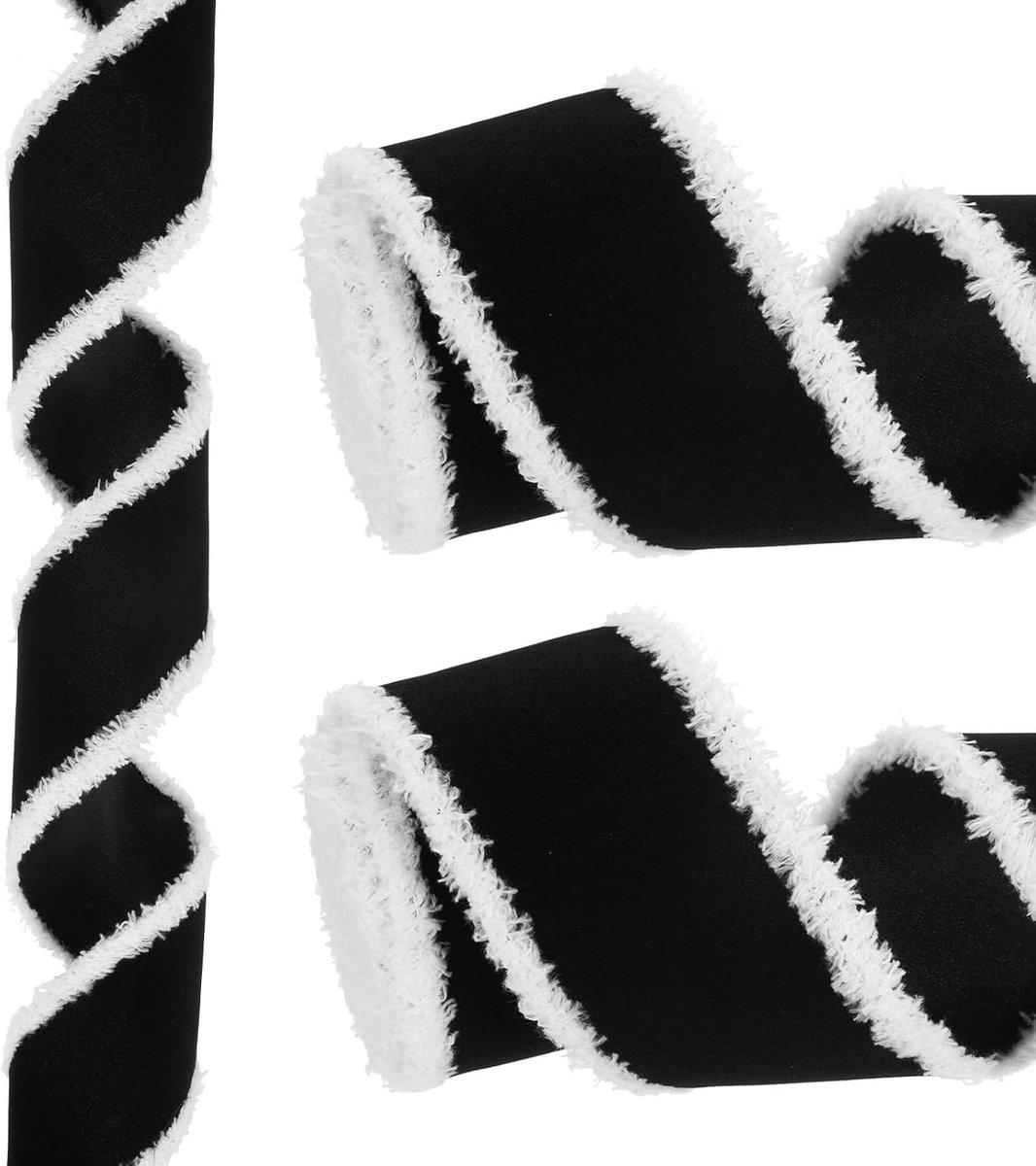 20 m x 6,3 cm kerstlint, fluwelen linten geschenkverpakkinglint voor knutselen, verjaardag, bruiloft, festival, vakantie, decoratie, zwart
