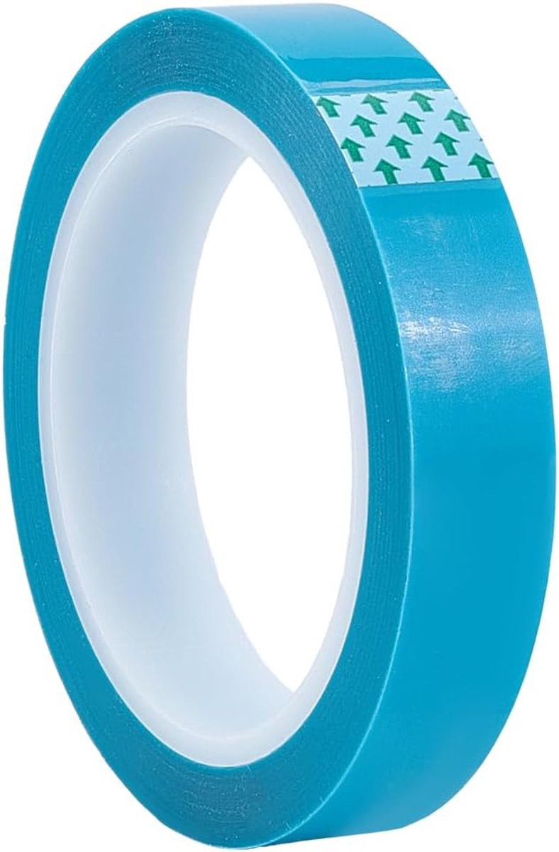 Slick Tape Blue Transfer Tape 2 cm x 50 m UHMW Polyethyleen Transparante Film Slide PET Lijm Gladde Bescherming Label Tape voor Laden Piepen Reductie Lagers Meubels
