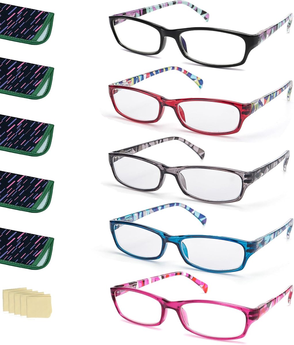 Brillen voor dames, blauwlichtfilter, veerscharnier, anti-oogvermoeidheid, L-L010