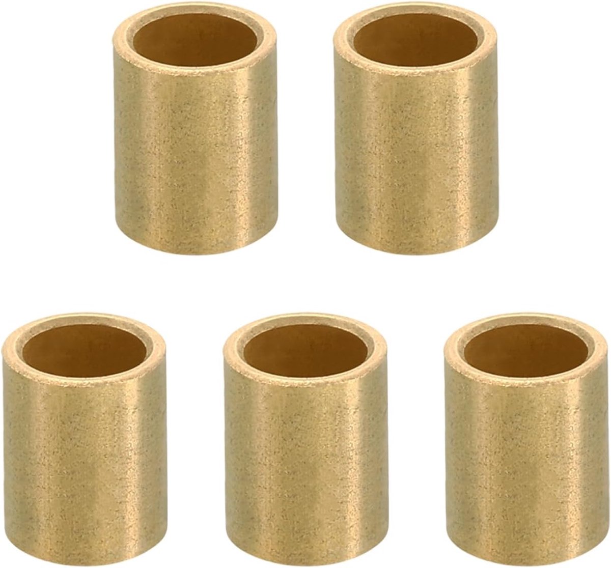 M6 messing afstandhouders, 5 stuks metalen afstandhouders messing 6 mm ID x 8 mm OD x 10 mm L messing afstandhouder schroefafstandhouder voor 1/4 inch of M6 schroefbouten