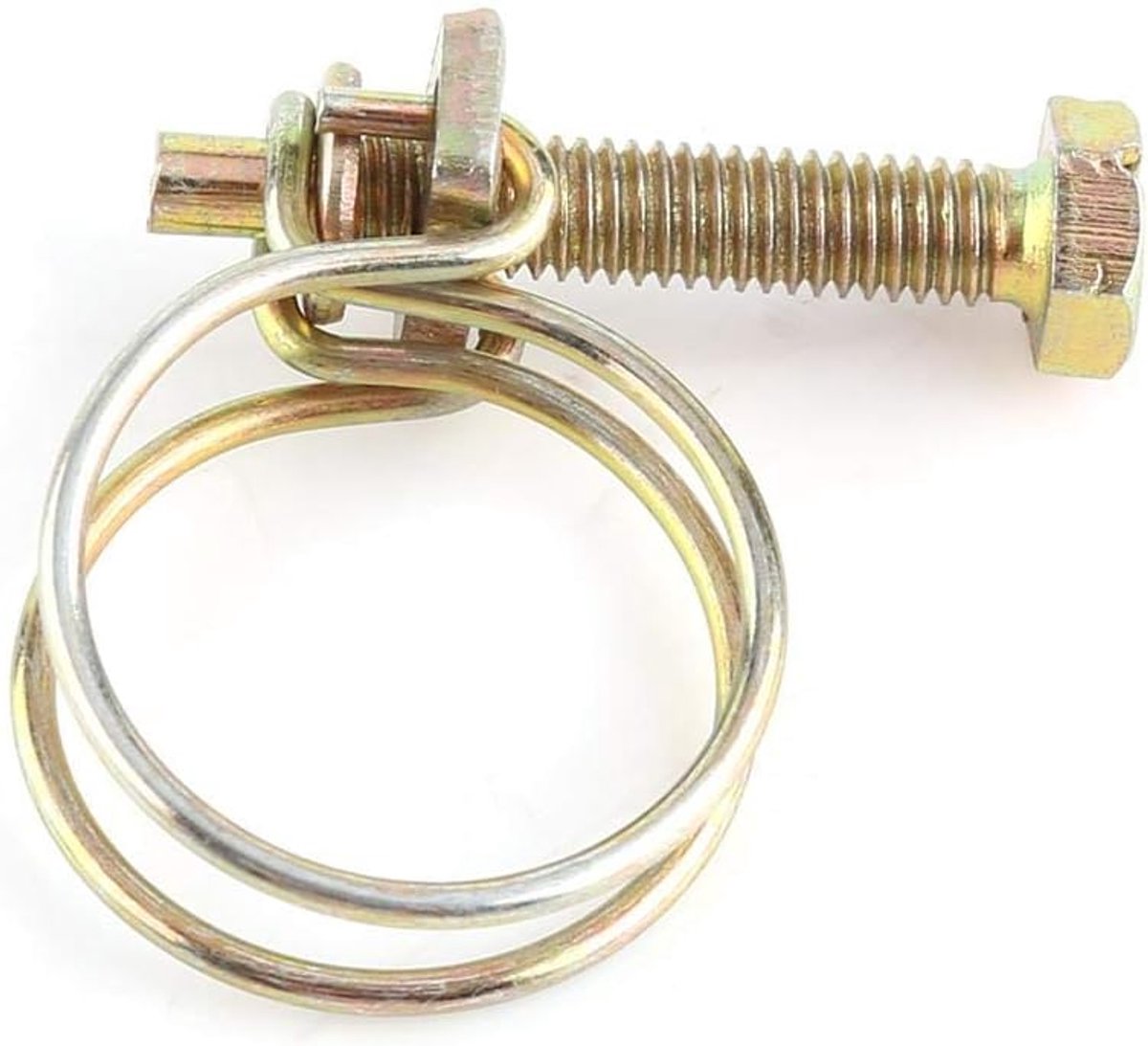 10 stuks dubbeldraad slangklemmen Instelbare dubbeldraad waterslang Barbklem buisclip sanitair bevestigingsmiddel (19mm (16-19)), m