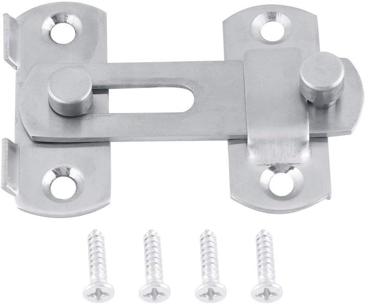 Rvs Veiligheid Packlock Sluiting Hasp Lock Klink Met Schroeven 2.76x1.97inch
