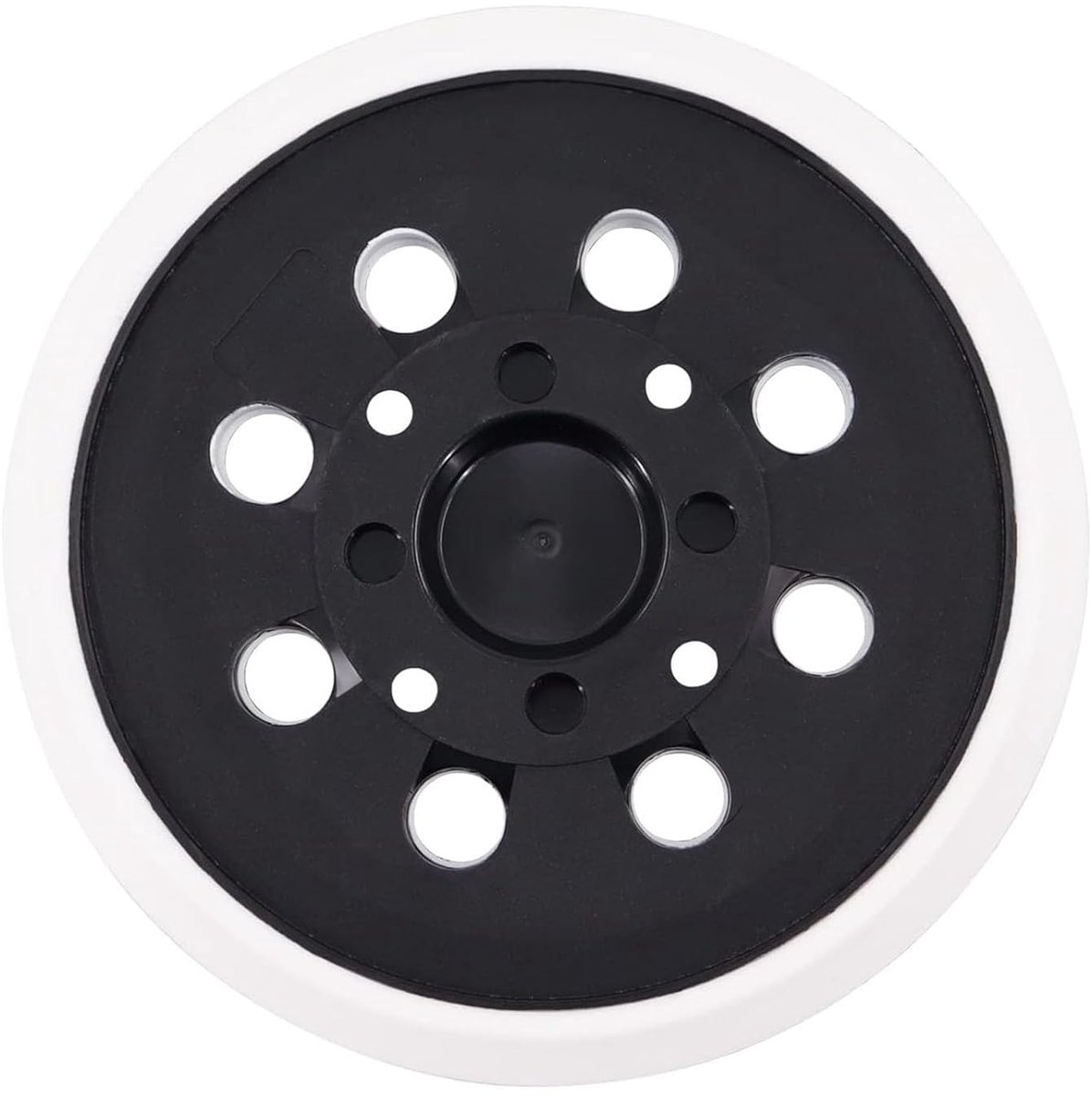125 mm klittenband steunschijf voor Bosch, schuurplaat 125 mm met klittenband, accessoires voor excentrische schuurmachine PEX 300/400 AE/4000 AE/AdvancedOrbit 18 (wit)