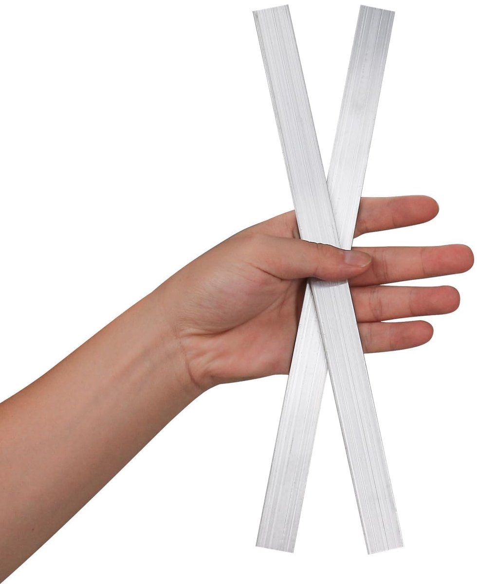 2 stuks vierkant aluminium staaf, 3 mm dik X 15 mm breed X 305 mm lengte Vierkant 6061 aluminium plaat voor industriële gebouwen