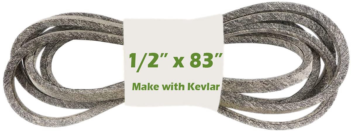 1/2 "x83" Grasmaaier Snijdek Riem Tractor Aandrijvingsriem Maken met Kevlar Compatibel met Husqvarna 532137153 532141416 voor AYP 137153 532137153 TH4H830 141416 158818181818 5321 41416 584449201